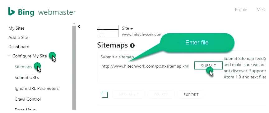 submit-XML-sitemape-to-bing