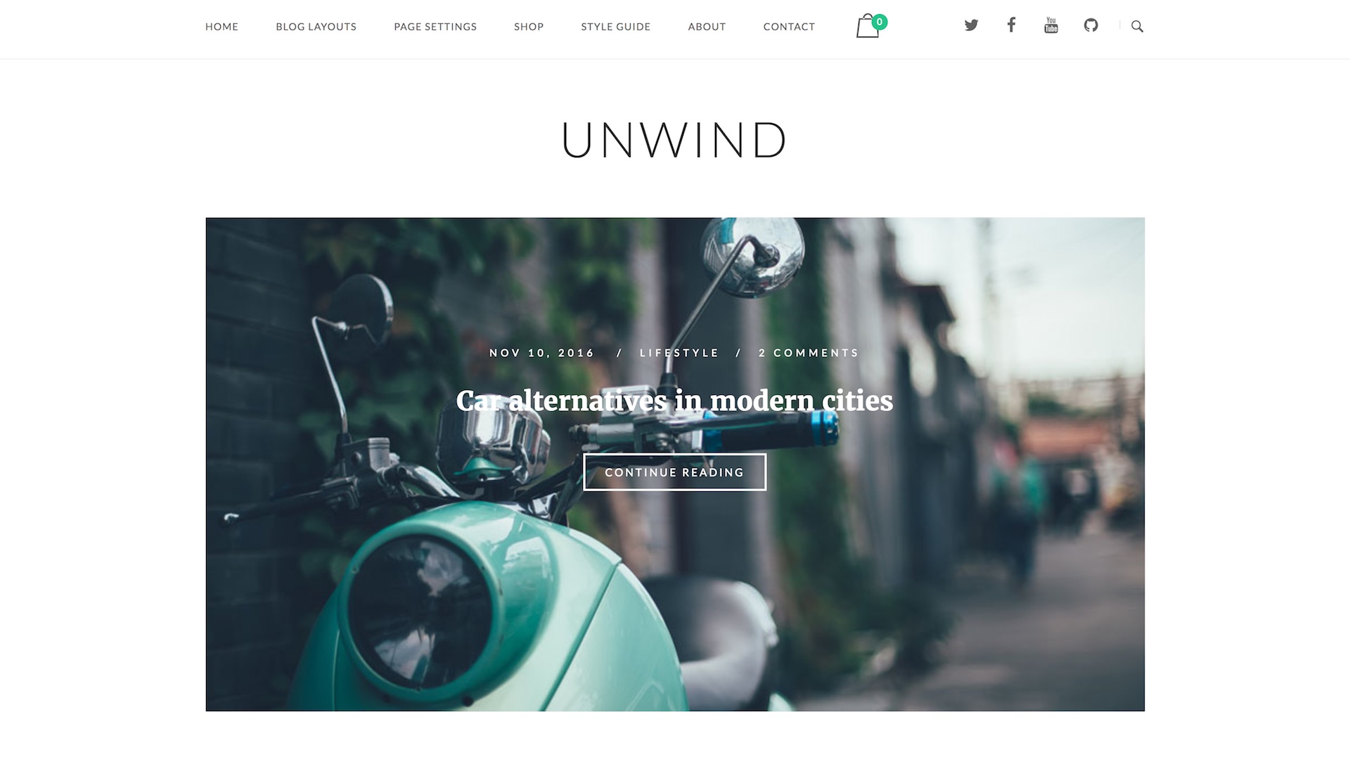 Unwind-wordpress-blog-theme